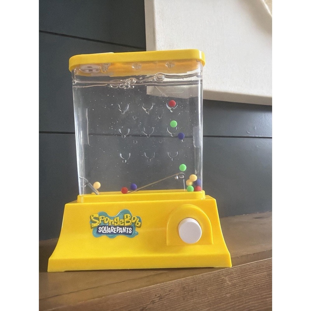 SpongeBob SquarePants By Playmonster Waterfuls  Handheld Water Pinball Game VTG